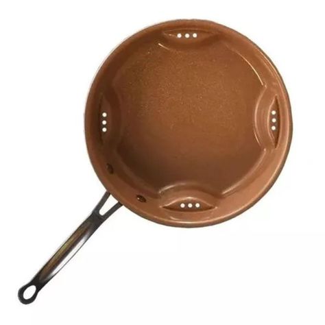 Sarten Freidora Color Cobre Vaporera Antiadherente-8