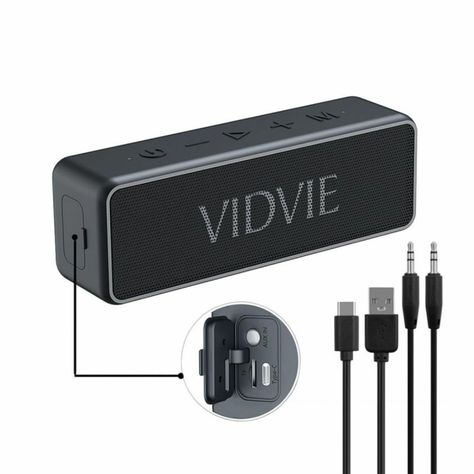 Parlante VIDVE Bluetooth SP194 Portátil Negro-6