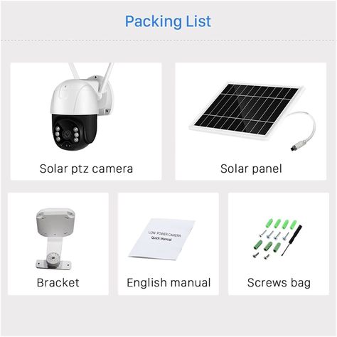 Cámara de Seguridad Panel Solar Wifi Exterior Hd 1280p-2
