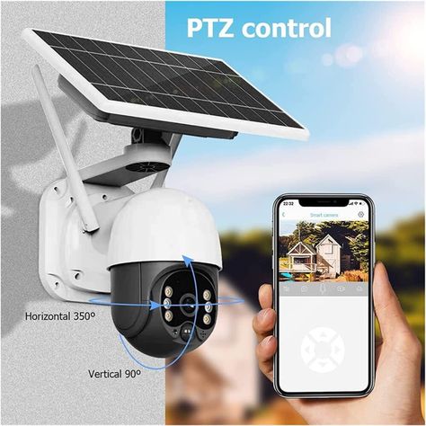 Cámara de Seguridad Panel Solar Wifi Exterior Hd 1280p-7