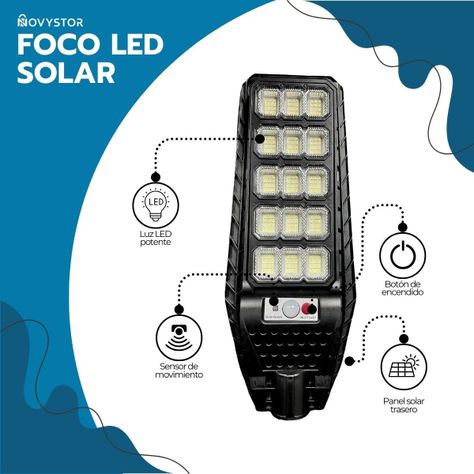 Foco LED Solar 300W Exterior IP67 Sensor de Movimiento-2