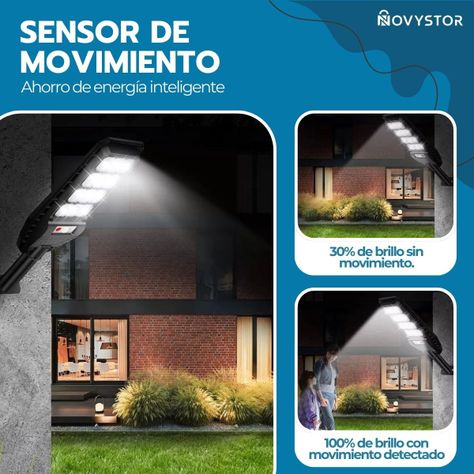 Foco LED Solar 300W Exterior IP67 Sensor de Movimiento-4