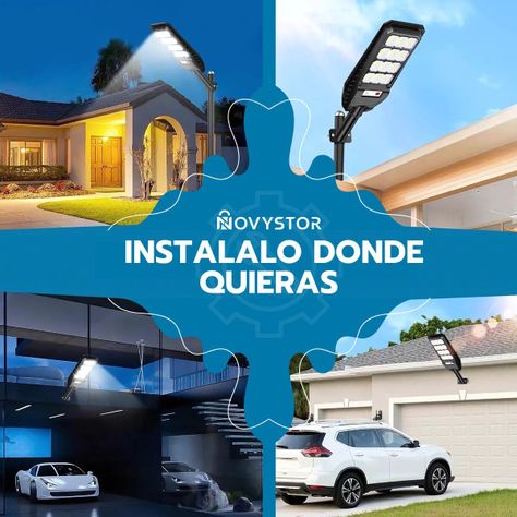 Foco LED Solar 300W Exterior IP67 Sensor de Movimiento-5