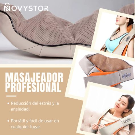 Masajeador Profesional De Espalda Hombro Cuello Relajación-1