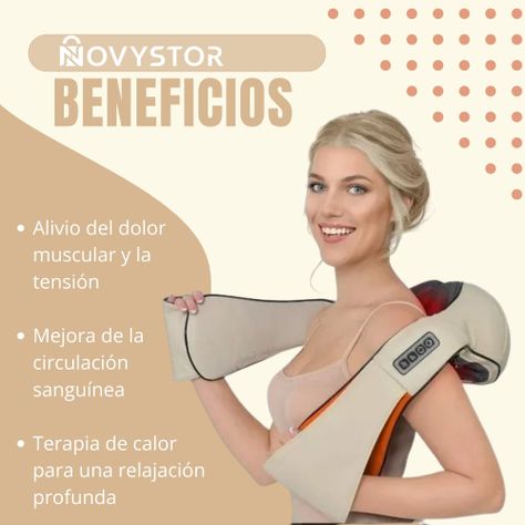 Masajeador Profesional De Espalda Hombro Cuello Relajación-2
