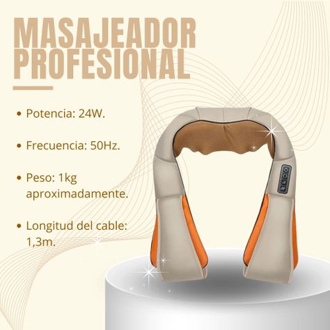Masajeador Profesional De Espalda Hombro Cuello Relajación-6