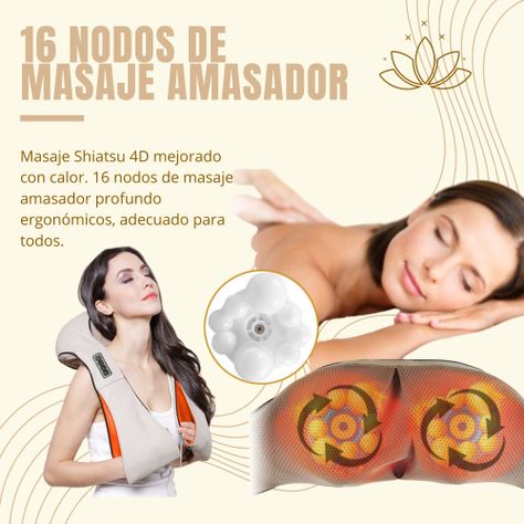 Masajeador Profesional De Espalda Hombro Cuello Relajación-7