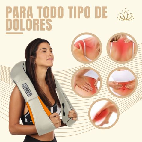 Masajeador Profesional De Espalda Hombro Cuello Relajación-8