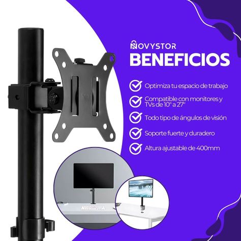 Soporte para TV/Monitor de 13" a 27"-3