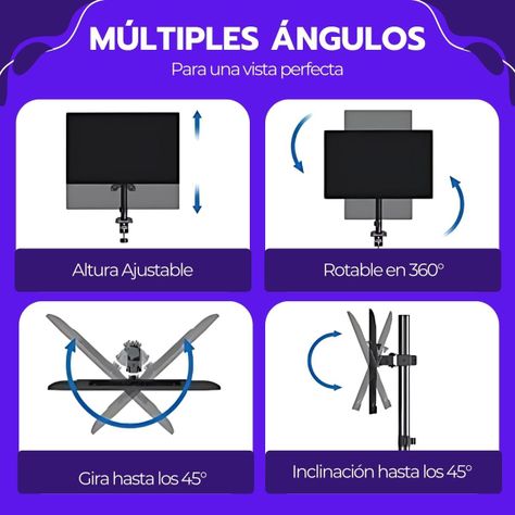 Soporte para TV/Monitor de 13" a 27"-7
