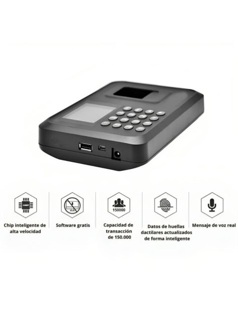 Reloj Control Asistencia Huella Digital Biométrico SXC-08049-2