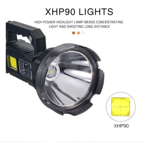 Lampara de mano usb 150 W Linterna Foco Led  Multifuncional-1