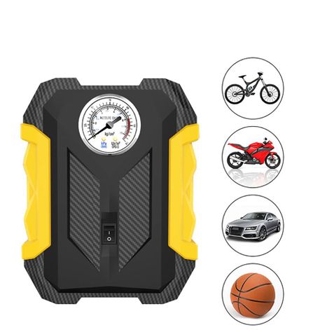 Compresor De Aire Portátil Análogo 12v Todo Neumático-5