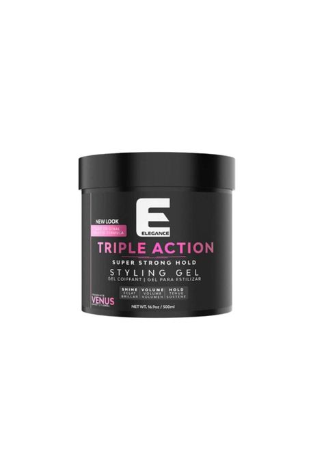 Gel Capilar Triple Acción Elegance Fijación Fuerte Venus 500ML-0