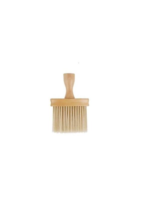 Bota Pelo Brocha Ancha Plana Barbero Peluquería Madera-0