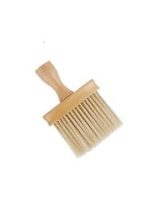 Bota Pelo Brocha Ancha Plana Barbero Peluquería Madera-1
