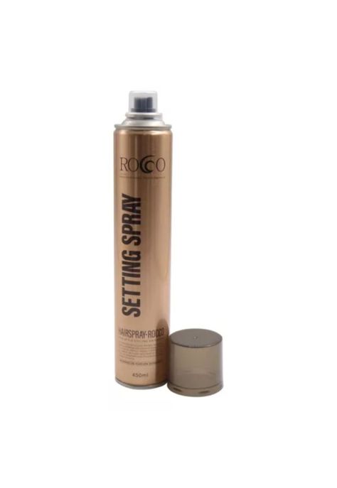 Laca Fijador Seco Fuerte 8+ Rocco Profesional 72hrs 450ml-2