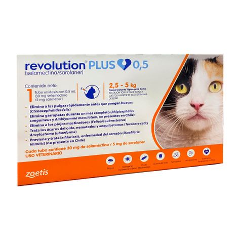 Antiparasitario Revolution Plus 2.5 a 5 kg para Gatos-0