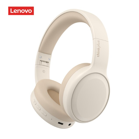 Audífonos Inalámbricos Lenovo TH30 Beige Gamer Bluetooth-3
