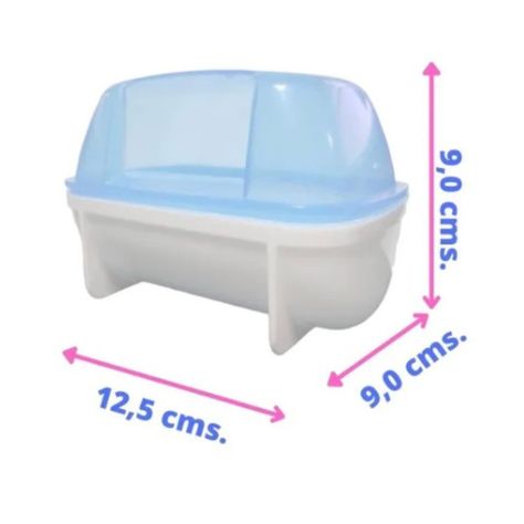 Caja De Baño Para Hámster De 12,5x9x9cms-1