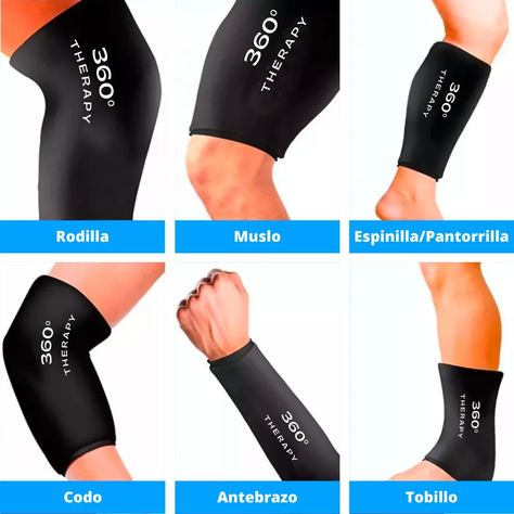 Compresa de Gel 360° Terapia Frío Y Calor. Rodilla Codo Tobillo-2