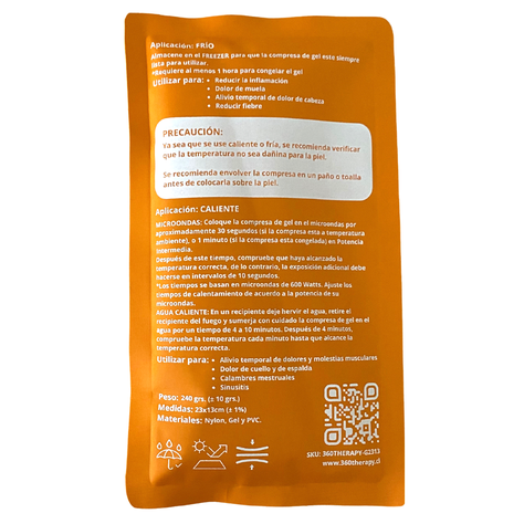 Compresa En Gel Frío/Calor - Gel Pack 13cm x 23cm-4
