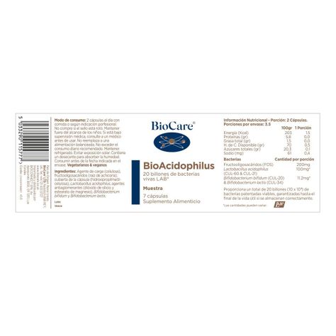 BioAcidophilus  Forte (Probiotico - 24 billones por capsula)- 7 cápsulas-2