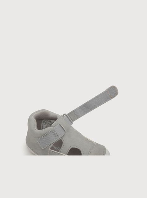 Sandalia De Niño Velcro Gris (17 A 19) Opaline-4
