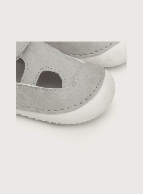 Sandalia De Niño Velcro Gris (17 A 19) Opaline-5