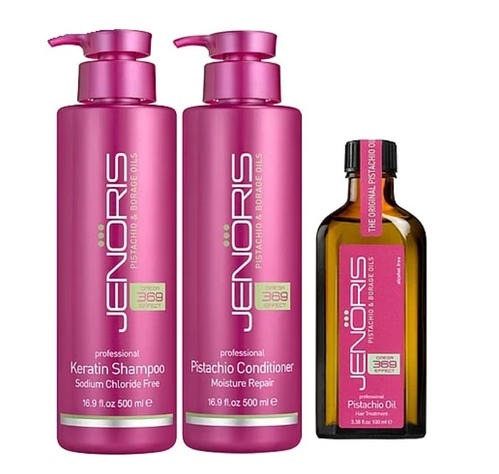Pack Shampoo + Acondicionador 500ml + Aceite 100ml Jenoris-0