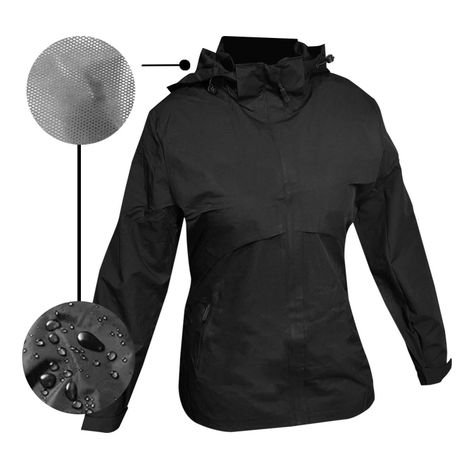 Chaqueta Cortaviento Impermeable Mujer-2