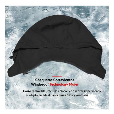 Chaqueta Cortaviento Impermeable Mujer-4