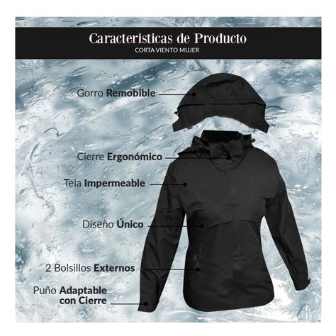 Chaqueta Cortaviento Impermeable Mujer-6