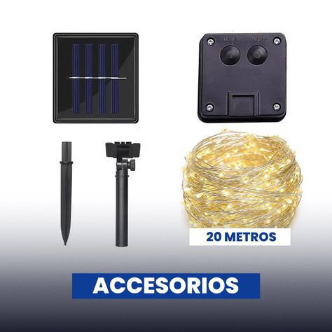 GUIRNALDA SOLAR LUCES HADA DECORATIVA 200 LED 20MTS CALIDA-1