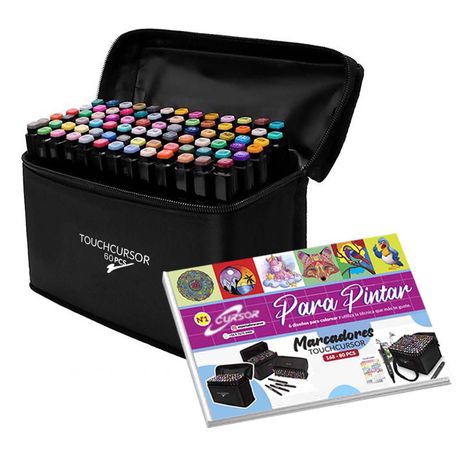 Marcadores Doble Punta TOUCH 60 Pcs-0
