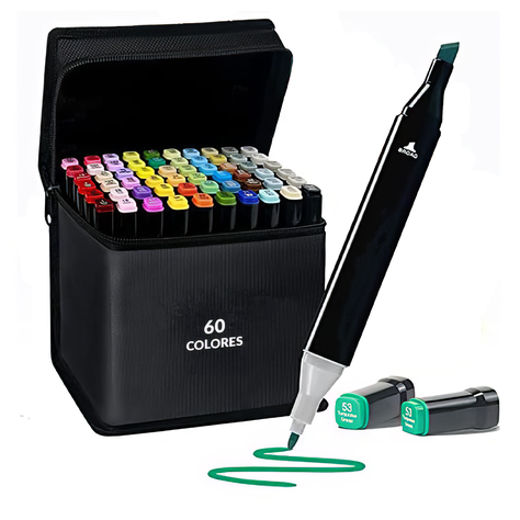 Marcadores Doble Punta TOUCH 60 Pcs-6
