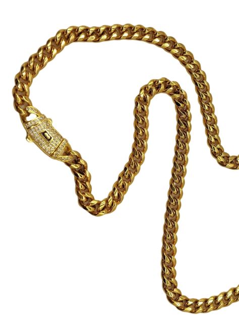 Cadena Mónaco de Oro 18K Laminado Tejido Cubana-6