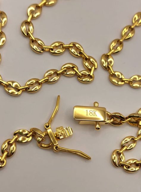 Cadena Oro Laminado Tejido Gucci con Broche Cajón -4