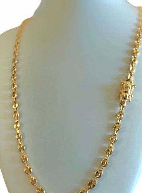 Cadena Oro Laminado Tejido Gucci con Broche Cajón -5
