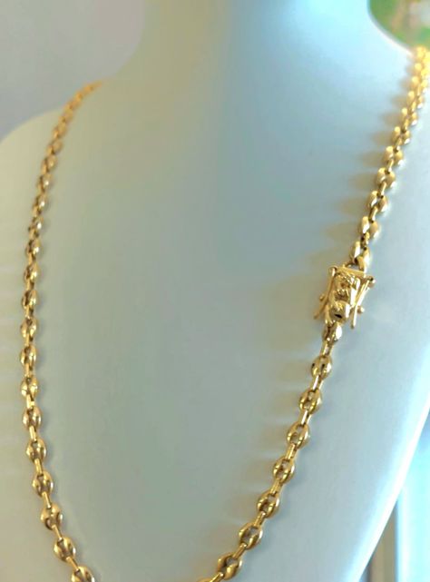 Cadena Oro Laminado Tejido Gucci con Broche Cajón -6