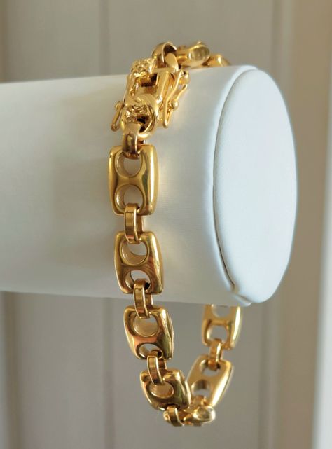Pulsera ORO 18K Laminado Tejido GUCCI Grosor 10MM -2