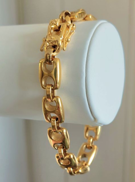 Pulsera ORO 18K Laminado Tejido GUCCI Grosor 10MM -6