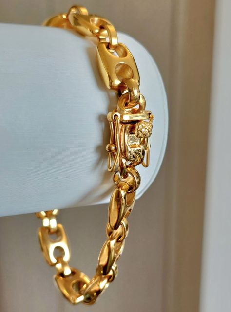 Pulsera ORO 18K Laminado Tejido GUCCI Grosor 10MM -7
