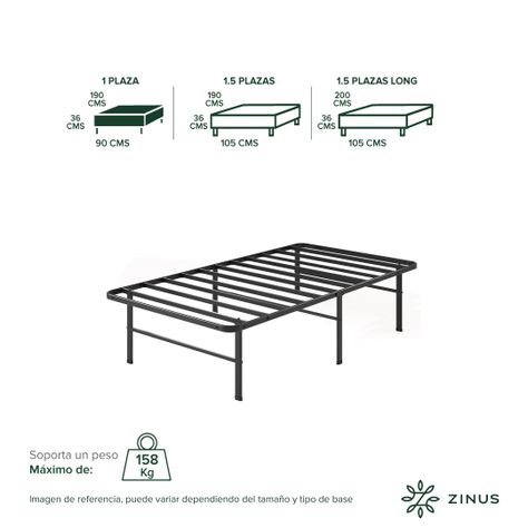 Base de Cama  Zinus  1 Plaza 90x190x30cm Rumi-2