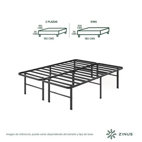 Base de Cama  Zinus  1 Plaza 90x190x30cm Rumi-3