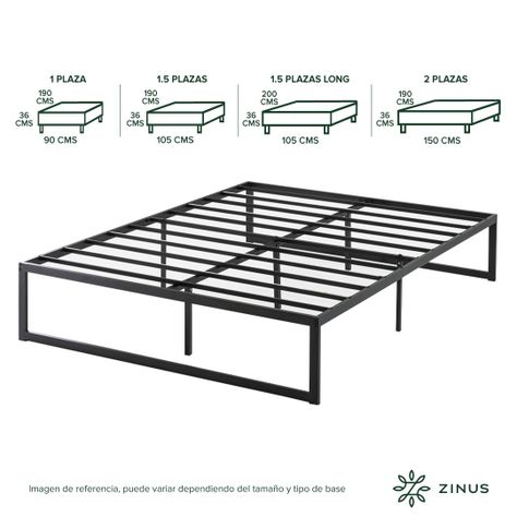 Base de cama ABEL Zinus King 180x200x36cm-2