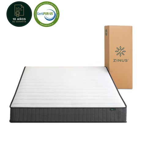 Cama Mia Zinus Colchon Resortes pocket 20cms 1.5 Plazas Long-3