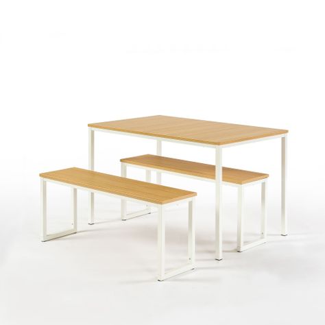 Mesa Soho Zinus con 2 bancas 76x122x74cm-0