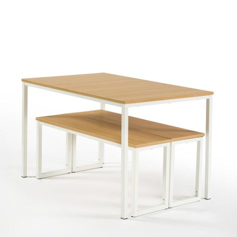 Mesa Soho Zinus con 2 bancas 76x122x74cm-1