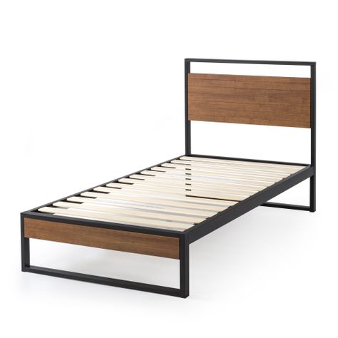 Base de cama con respaldo SUZANNE Zinus 1 plaza 90x190x36cm-0